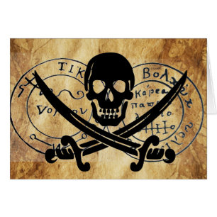 ANTIEKE TALISMAN / PIRATEN SCHATKAART