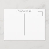 Antieke talisman tijger briefkaart (Achterkant)