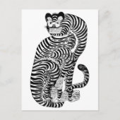 Antieke talisman tijger briefkaart (Voorkant)
