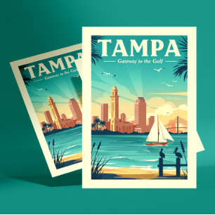 Antieke Tampa Briefkaart