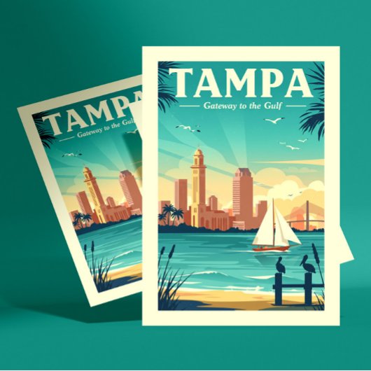Antieke Tampa Briefkaart