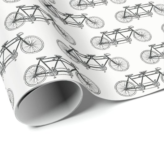 Antieke tandemfiets cadeaupapier (Rol Hoek)