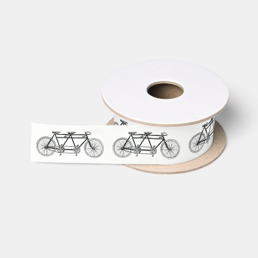 Antieke tandemfiets satijnen lint (Spoel)