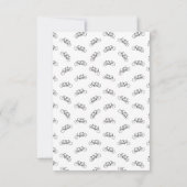 Antieke Tandemfiets Twee Zitplaatsen Fietsen AANGE Bedankkaart (Achterkant)