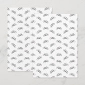 Antieke Tandemfiets Twee Zitplaatsen Fietsen AANGE Bedankkaart (Voorkant / Achterkant)