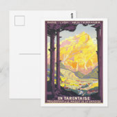 Antieke Tarentaise Reisposter Briefkaart (Voorkant / Achterkant)