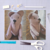 Antieke teddybeer foto tissuepapier (Craft)