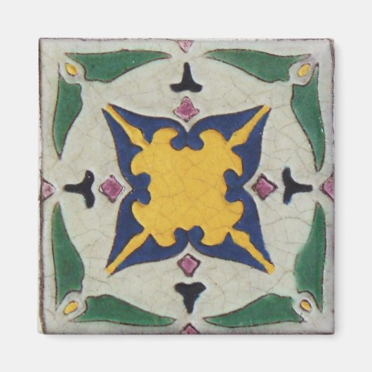 Antieke tegel magneet (Voorkant)