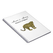 Antieke tekening van een gevlekte luipaard jachtlu notitieboek (Rechterzijde)