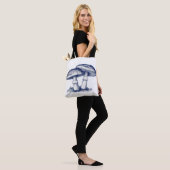 Antieke tekening van paddenstoel tote bag (Op model)