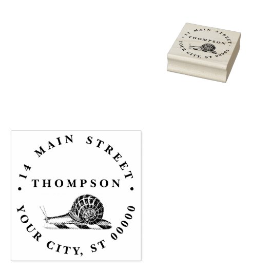 Antieke tekening van slakkennaam Retouradres  Rubberstempel (Gestempeld)