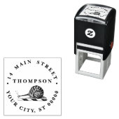 Antieke tekening van slakkennaam Retouradres  Zelfinktende Stempel (In situ)