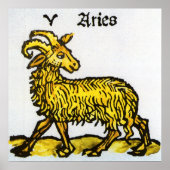 Antieke tekens van de dierenriem, Ram Poster (Voorkant)