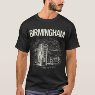 Antieke telefooncel Birmingham T-shirt