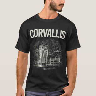 Antieke telefooncel Corvallis T-shirt