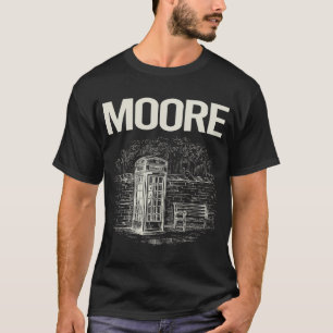 Antieke telefooncel Moore T-shirt