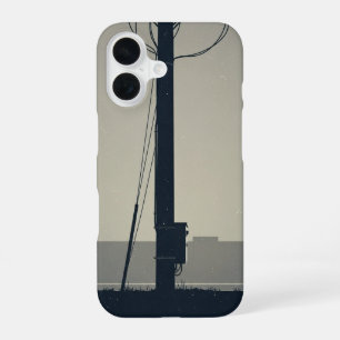 Antieke telefoonpaalvoet iPhone 16 hoesje