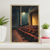 Antieke Theater Interieur Muurkunst Poster