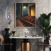 Antieke Theater Interieur Muurkunst Poster
