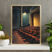 Antieke Theater Interieur Muurkunst Poster