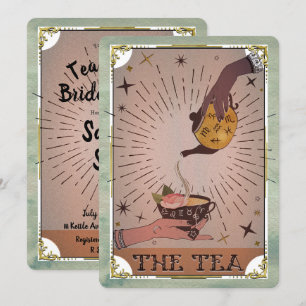 Antieke Thee Tarot Heksenketel Bruidsdouche Kaart