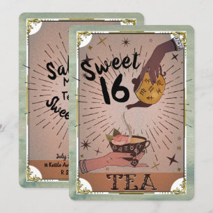 Antieke Thee Tarot Heksenketel Zoete 16 Feestje In Kaart