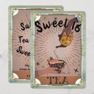Antieke Thee Tarot Hekserij Ketel Zoete 16 Feestje Kaart