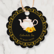 Antieke theepot Thuisgemaakte calendula-thee hangl