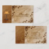 Antieke & thuisdecor Winkelkaart voor  lampen Visitekaartje (Voorkant / Achterkant)