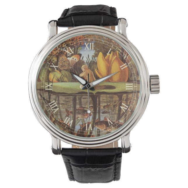 Antieke Thumbelina-sprookje, Eleanor Vere Boyle Horloge (Voorkant)