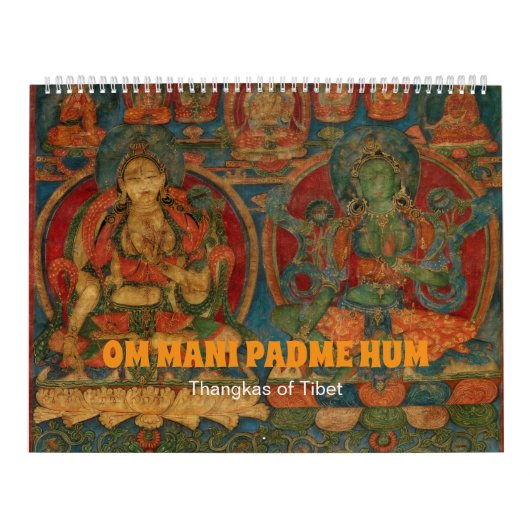 Antieke Tibetaanse Thangkas Kalender (Hoes)