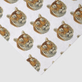 Antieke Tijgerkop Tissuepapier (Detail)