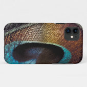 Antieke tinten Pauwveer Oog Case-Mate iPhone Case (Achterkant (horizontaal))