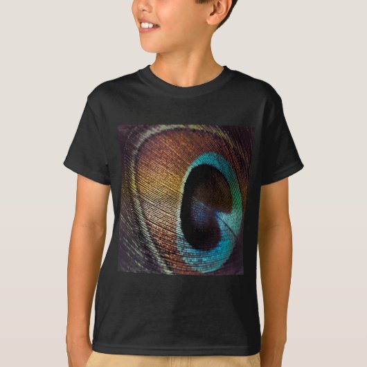 Antieke tinten Pauwveer Oog T-shirt (Voorkant)