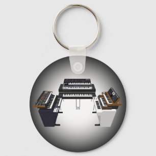 Antieke Toetsenborden: 3D Model: Sleutelhanger