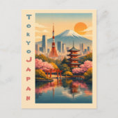 Antieke Tokyo Japan Briefkaart (Voorkant)