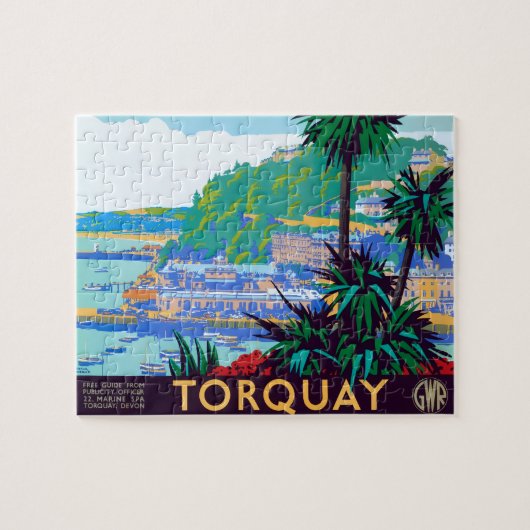 Antieke Torquay Poster Legpuzzel (Horizontaal)