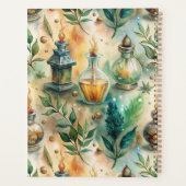 Antieke Toverflesjes Groen Amber Botanisch Planner (Achterkant)