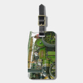 antieke tractor bagagelabel (Voorkant verticaal)