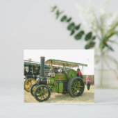 antieke tractor briefkaart (Staand voorkant)