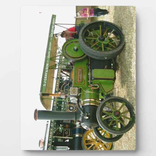 antieke tractor fotoplaat (Voorkant)