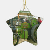 antieke tractor keramisch ornament (Links)