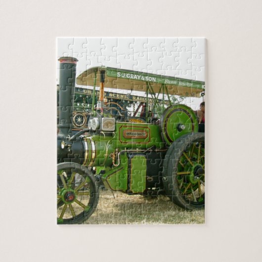 antieke tractor legpuzzel (Verticaal)