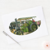 antieke tractor ovale sticker (Envelop)