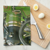 antieke tractor theedoek (Quarter Fold)