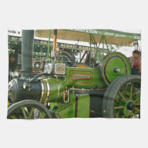 antieke tractor theedoek