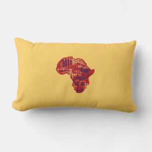 Antieke traditionele kaart van Afrika Kussen