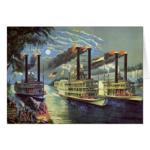 Antieke transport- en reisschepen Stoomboten