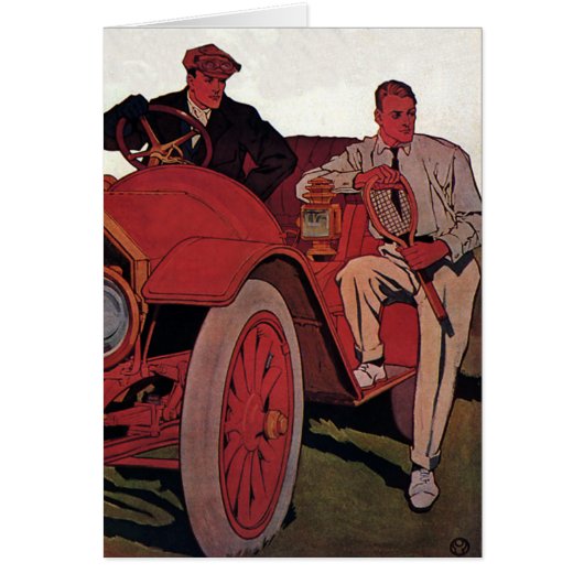 Antieke Transportmannen Oude Open Auto (Voorkant)