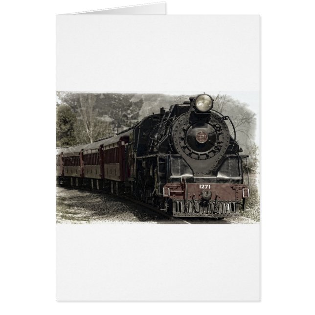 Antieke trein decor ontwerp (Voorkant)